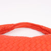 Bottega Veneta Intrecciato Hobo Leather Shoulder Bag in Red Secondhand