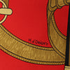 Hermès Carré 90 " Eperon d'or" Silk handkerchief in Red Secondhand