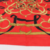 Hermès Carré 90 " Eperon d'or" Silk handkerchief in Red Secondhand