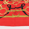 Hermès Carré 90 " Eperon d'or" Silk handkerchief in Red Secondhand