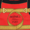 Hermès Carré 90 " Eperon d'or" Silk handkerchief in Red Secondhand