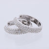 Non Signe / Unsigned Diamond Earrings K18WG 4.4g 1.0 ct Secondhand