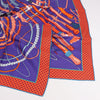 Hermès Carré 90 Fouets et Badines" 100% Silk Scarf in Purple Secondhand