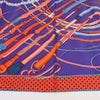 Hermès Carré 90 Fouets et Badines" 100% Silk Scarf in Purple Secondhand