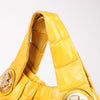 Secondhand Gucci Exotic leathers - Alligator Hysteria Top 2way Handbag in Yellow