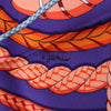 Hermès Carré 90 Fouets et Badines" 100% Silk Scarf in Purple Secondhand