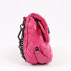 BOTTEGA VENETA Intrecciato Leather Chain Shoulder Bag in Hot Pink Secondhand