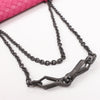 BOTTEGA VENETA Intrecciato Leather Chain Shoulder Bag in Hot Pink Secondhand