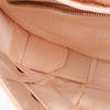 Bottega Veneta Maxi Intrecciato Cassette Leather Shoulder Bag in Powder Beige Secondhand