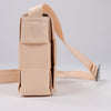 Bottega Veneta Maxi Intrecciato Cassette Leather Shoulder Bag in Powder Beige Secondhand
