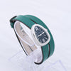 Bulgari Serpenti SPS27 1NJ2IT SS & Leather QZ Black Dial Watch Secondhand