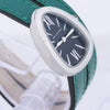 Bulgari Serpenti SPS27 1NJ2IT SS & Leather QZ Black Dial Watch Secondhand