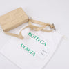 Bottega Veneta Maxi Intrecciato Cassette Leather Shoulder Bag in Beige Secondhand