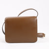 Secondhand Celine Classic Box Small Leather Shoulder Bag in Brown