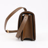 Secondhand Celine Classic Box Small Leather Shoulder Bag in Brown