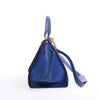 CELINE Trapeze Leather x Suede 2Way Handbag in Blue Secondhand