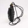 Bottega Veneta Intrecciato Sardines Leather Shoulder Bag in Black Secondhand