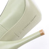 Bottega Veneta Leather Pumps Light Green Ribbon in Size 41 EU Secondhand
