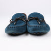 Louis Vuitton 14 years Suede Driving Loafers in Navy x Brown, Size 43 EU, ND0114 Secondhand