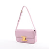 Celine Triomphe Smooth Leather Small Shoulder Bag in Pink Secondhand