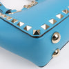 Valentino Garavani Rockstud Mini Leather 2Way Handbag in Blue Secondhand