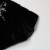Valentino Black Mink Fur Capelet with Crystal Embellishments - Elegant Evening Wear Secondhand