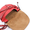 LOEWE Soft Grain Calfskin Mini Gate Crossbody Bag Scarlet Red Burnt Red Secondhand