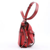 LOEWE Soft Grain Calfskin Mini Gate Crossbody Bag Scarlet Red Burnt Red Secondhand