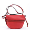 LOEWE Gate Soft Grain Leather Mini Crossbody Bag Scarlet Red Burnt Red Secondhand