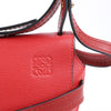 LOEWE Soft Grain Calfskin Mini Gate Crossbody Bag Scarlet Red Burnt Red Secondhand