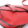 LOEWE Soft Grain Calfskin Mini Gate Crossbody Bag Scarlet Red Burnt Red Secondhand