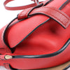 LOEWE Soft Grain Calfskin Mini Gate Crossbody Bag Scarlet Red Burnt Red Secondhand