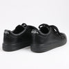 PRADA Logo Leather Sneakers in Black × White 1E282N, Size 37.5 EU Secondhand