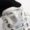 Jimmy Choo Diamond Leather Sneakers in White x Silver, Size 38 EU Secondhand