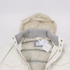 Eleventy White Quilted Down Jacket, Size 48 Secondhand