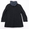 Secondhand CC Collection Corneliani Wool Coat with Removable Hooded Liner, Size 50
