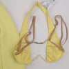 Alessandro Vigilante Yellow Blazer with Coordinating Bra Top, Size 44/40 IT Secondhand
