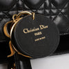 Dior Lady Dior Large Cannage Leather 2Way Handbag in Black Secondhand