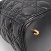 Dior Lady Dior Large Cannage Leather 2Way Handbag in Black Secondhand