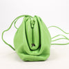 Bottega Veneta Mini The Pouch Leather Crossbody bag in Acid Green Secondhand