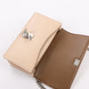 Celine Case Flap Leather Chain Shoulder Bag in Beige Secondhand