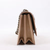 Celine Case Flap Leather Chain Shoulder Bag in Beige Secondhand