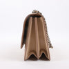 Celine Case Flap Leather Chain Shoulder Bag in Beige Secondhand