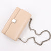 Celine Case Flap Leather Chain Shoulder Bag in Beige Secondhand