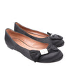 Giuseppe Zanotti Black Ballet Flats with Bow in Size 37 EU Secondhand