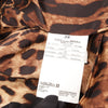 Secondhand Dolce & Gabbana Black Leather and Leopard Biker Jacket, Size 38