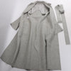 Helmut Lang Double-Face Wool Coat in Grey, Size XS Secondhand