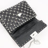 Valentino Rockstud Spike Chain 2Way Shoulder Bag in Black x White Secondhand