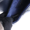 Dior Saddle Mini Bag Leather Handbag in Navy Blue Secondhand