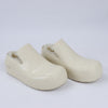 Bottega Veneta Puddle Shearling Cozy Matt Rubber Low Top Shoes in Ivory Secondhand